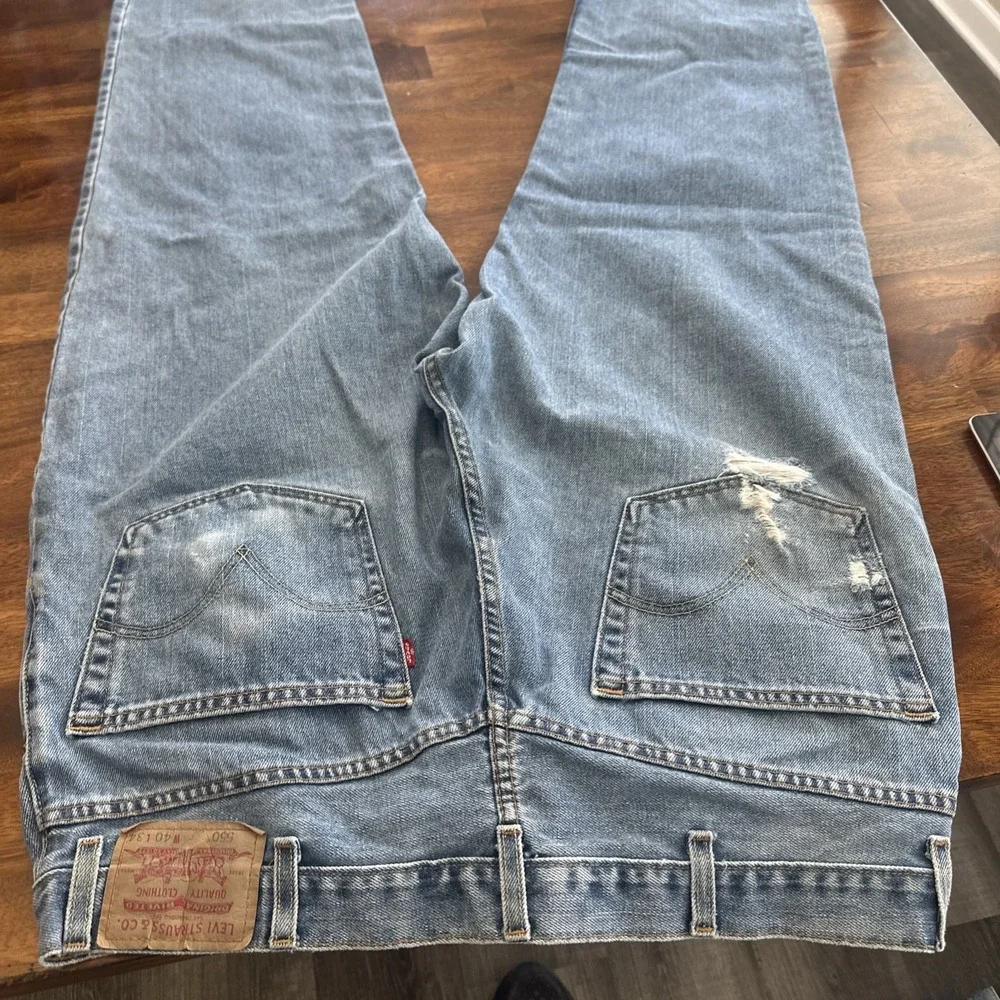 Vintage Levi's 550 Relaxed Fit Jeans Men's Size 40x34 Distressed